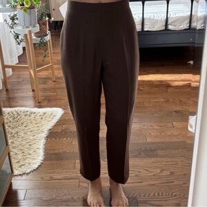 Vintage Gianni Dark Brown High Rise Wool Trousers